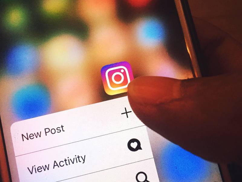 Aplicación de Instagram en un iPhone