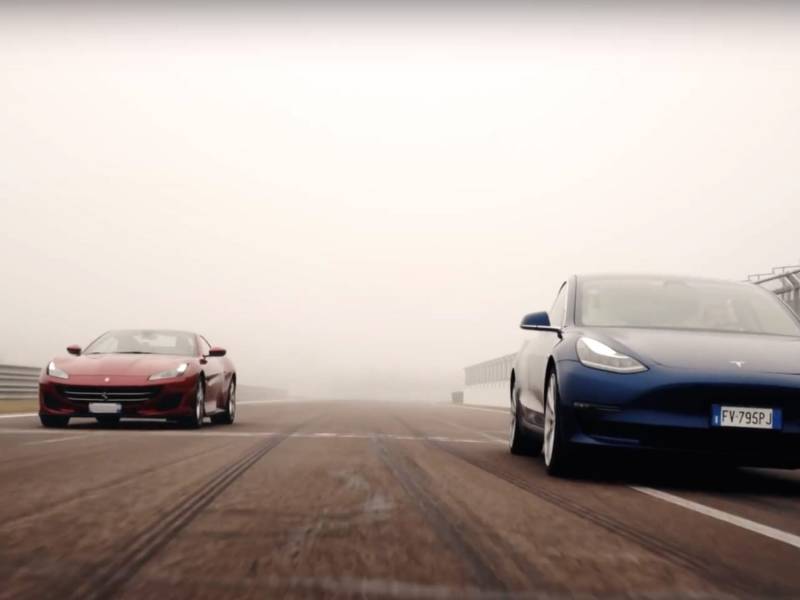 Tesla Model 3 / Ferrari Portofino