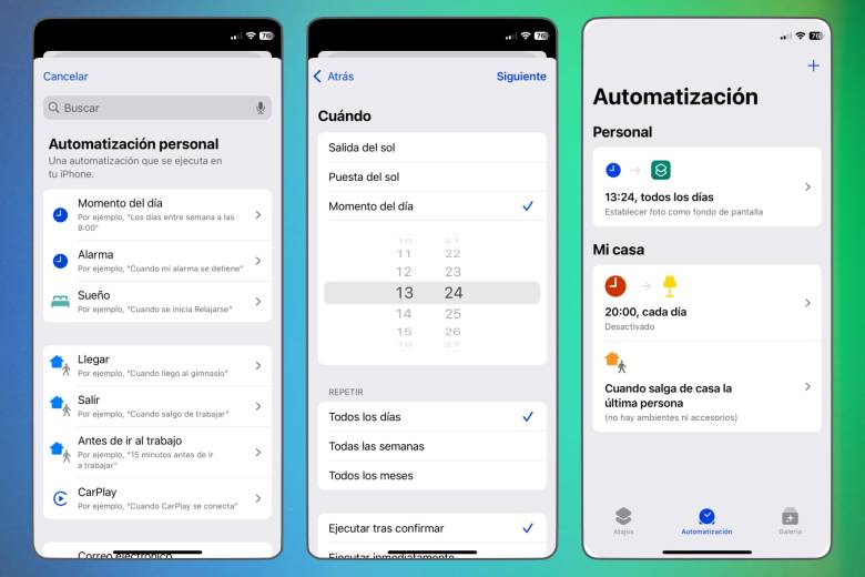 Los Atajos de iPhone se pueden programar cuando quieras