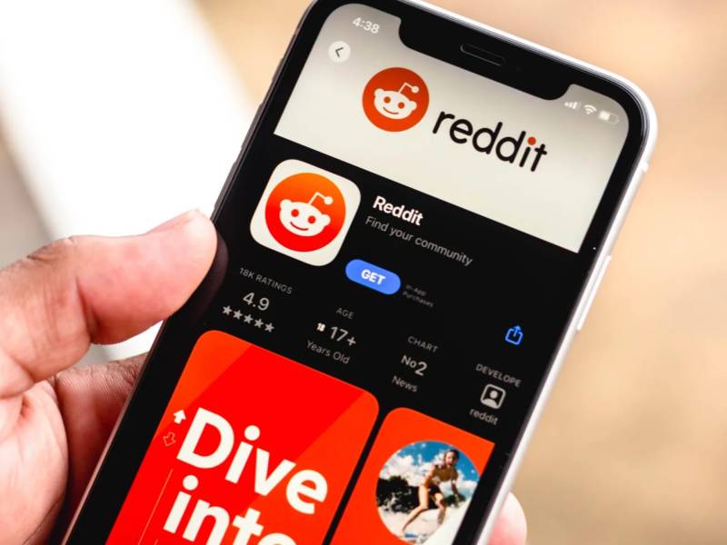 Aplicación de Reddit en iPhone