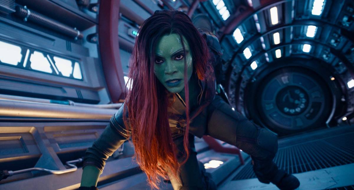 Zoe Saldaña Gamora Guardianes de la Galaxia