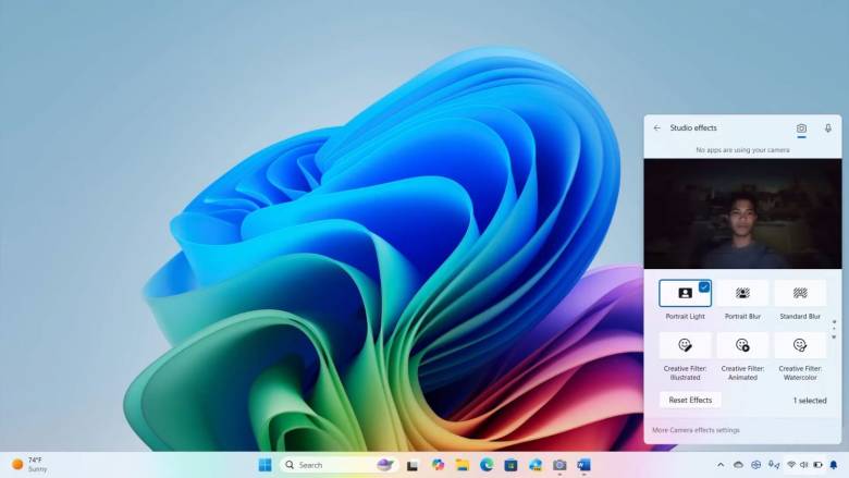 Windows Studio Effects en Windows 11