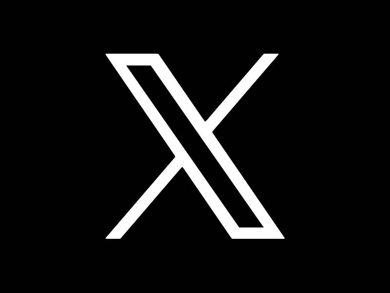 Logotipo de X, anteriormente conocido como Twitter.